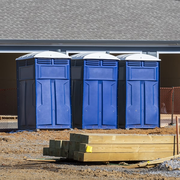 what is the cost difference between standard and deluxe portable restroom rentals in Blue Creek OH